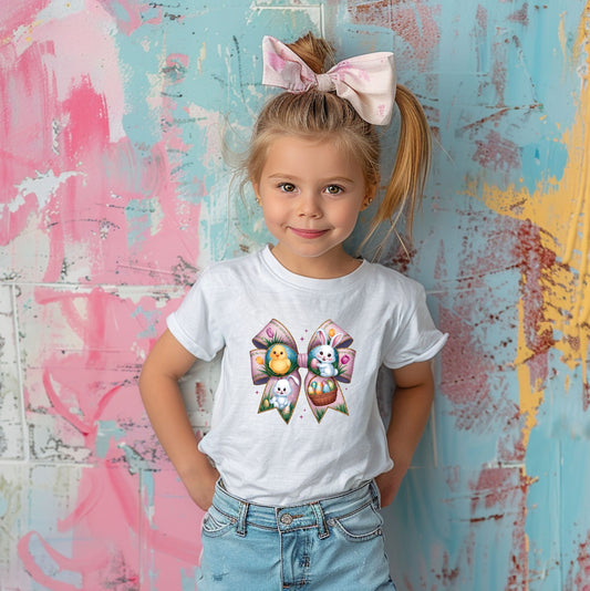 'PINK EASTER BOW' TEE