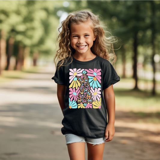 BUNNY AND FLOWERS' TEE