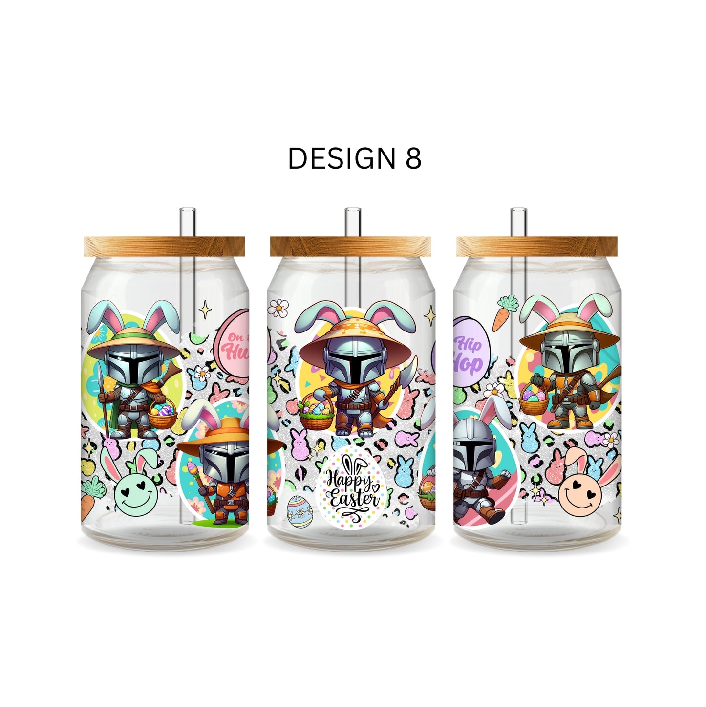 'EASTER SNOWGLOBES AND GLASS LIBBEY CUPS'