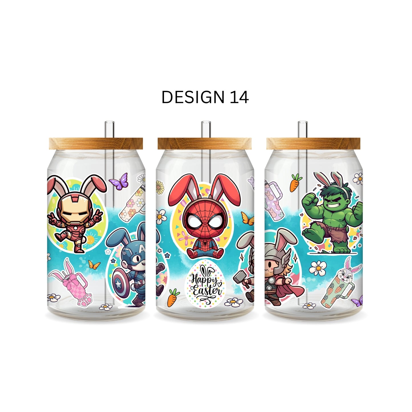 'EASTER SNOWGLOBES AND GLASS LIBBEY CUPS'