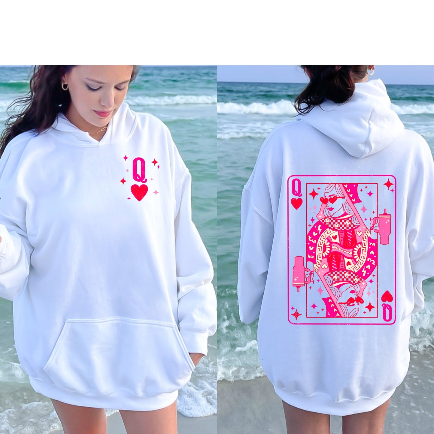 'QUEEN OF HEARTS' HOODIE