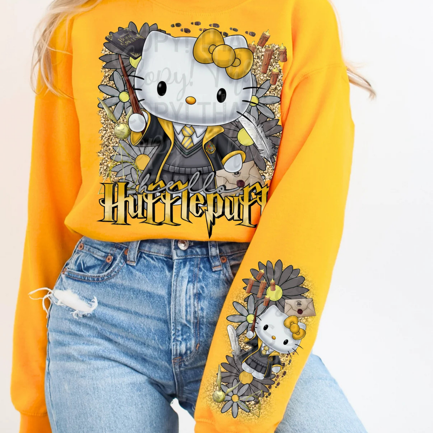 CUSTOM JUMPER OR T-SHIRT - HUFFLEPUFF