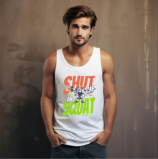 'SHUT UP AND SQUAT' TANK