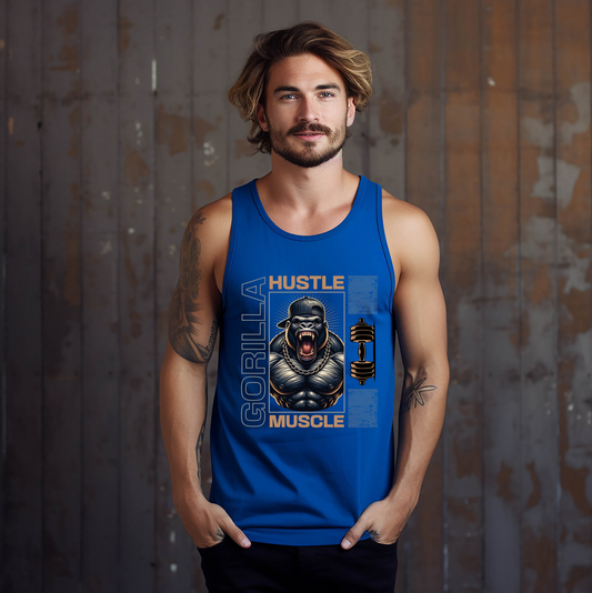 'GORILLA HUSTLE MUSCLE' TANK