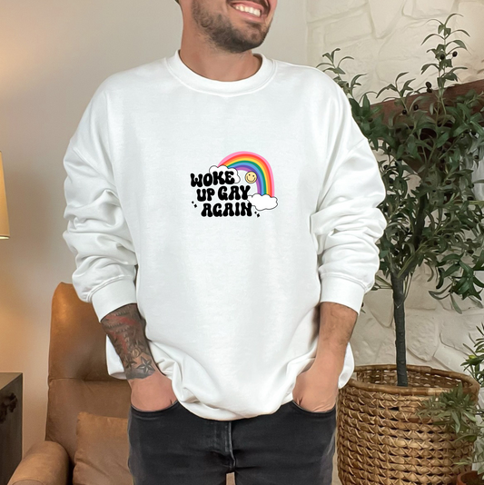 'WOKE UP' CREW NECK