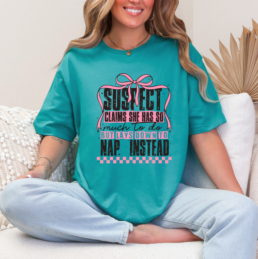 'SUSPECT NAP' TEE