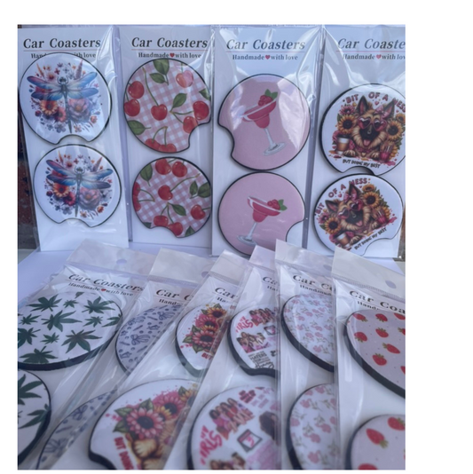 ASSORTED CAR COASTERS