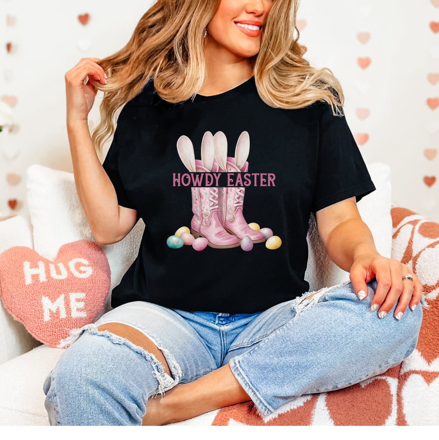'COWGIRL BOOTS' EASTER TEE