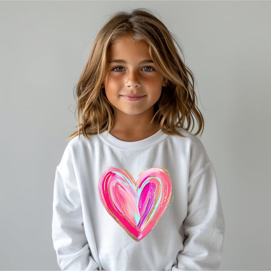 'HEART' CREW NECK