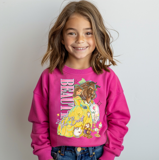 KIDS JUMPER 0R T-SHIRT - BEAUTY & THE BEAST