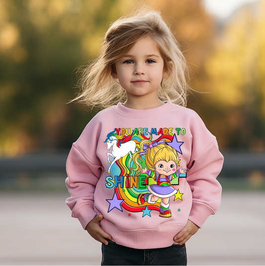 KIDS JUMPER OR T-SHIRT - RAINBOW BRIGHT
