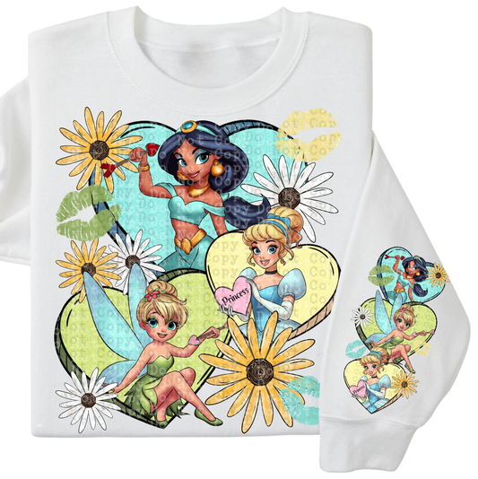 KIDS JUMPER OR T-SHIRT - JASMIN, TINKERBELL & CINDERELLA