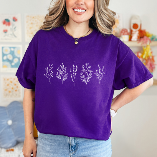 'LEAF & STEMS' TEE