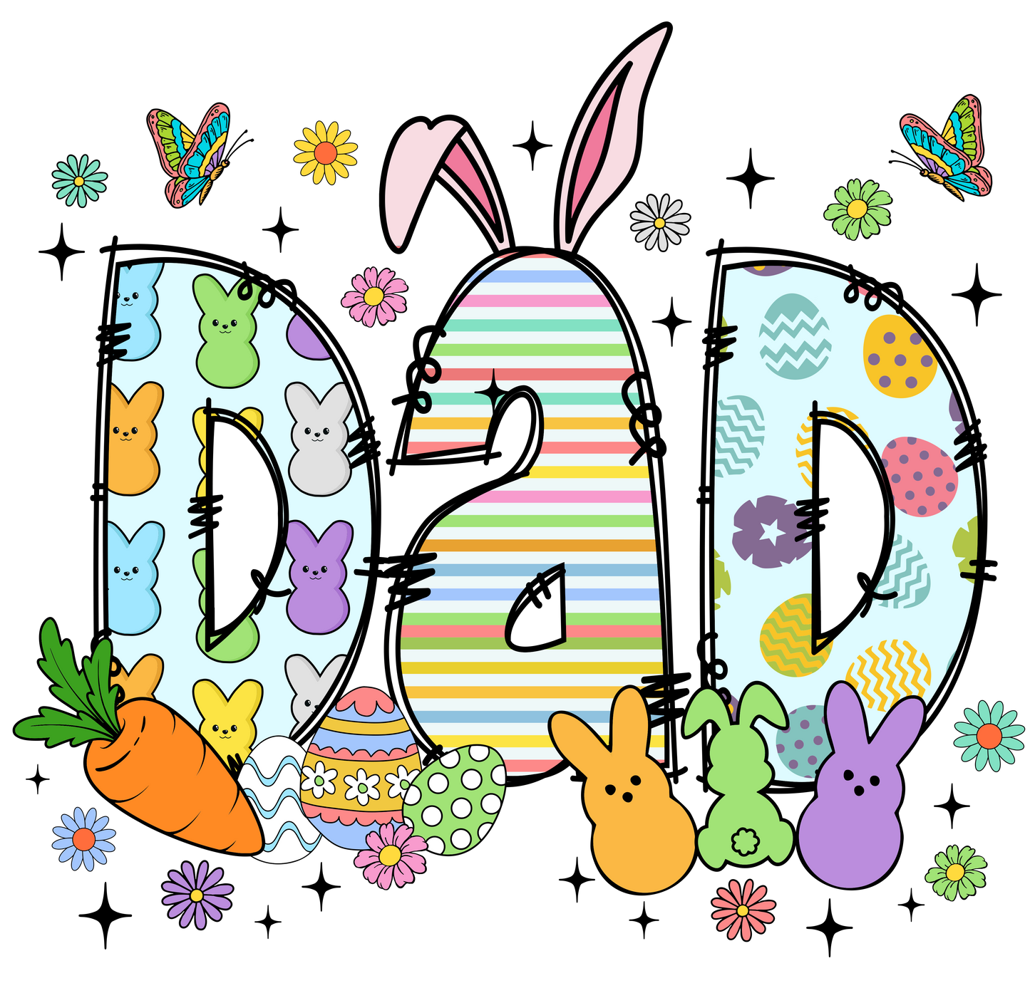 'DAD' MATCHING FAMILY EASTER TEE