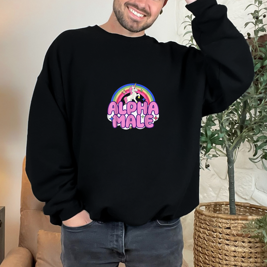 'ALPHA MALE' CREW NECK
