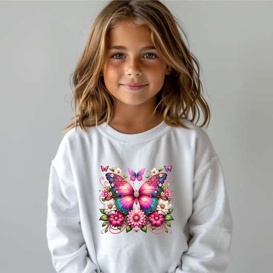 'BUTTERFLY' CREW NECK