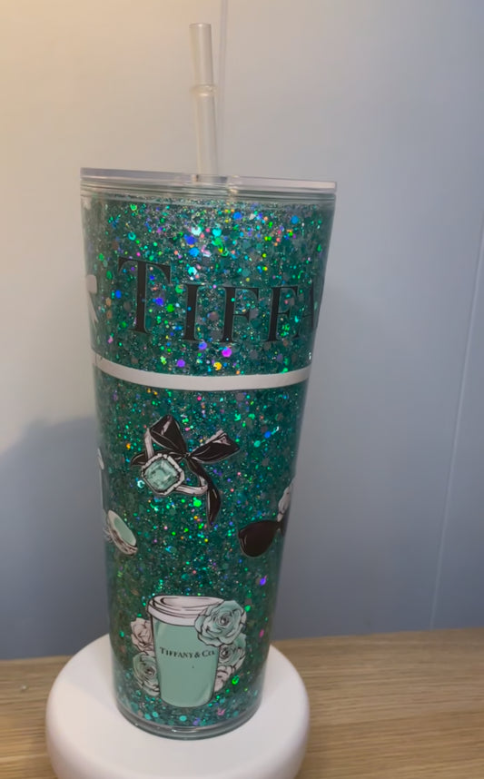 'CUSTOM' 24OZ (700MLS) STADIUM SNOW-GLOBE TUMBLER