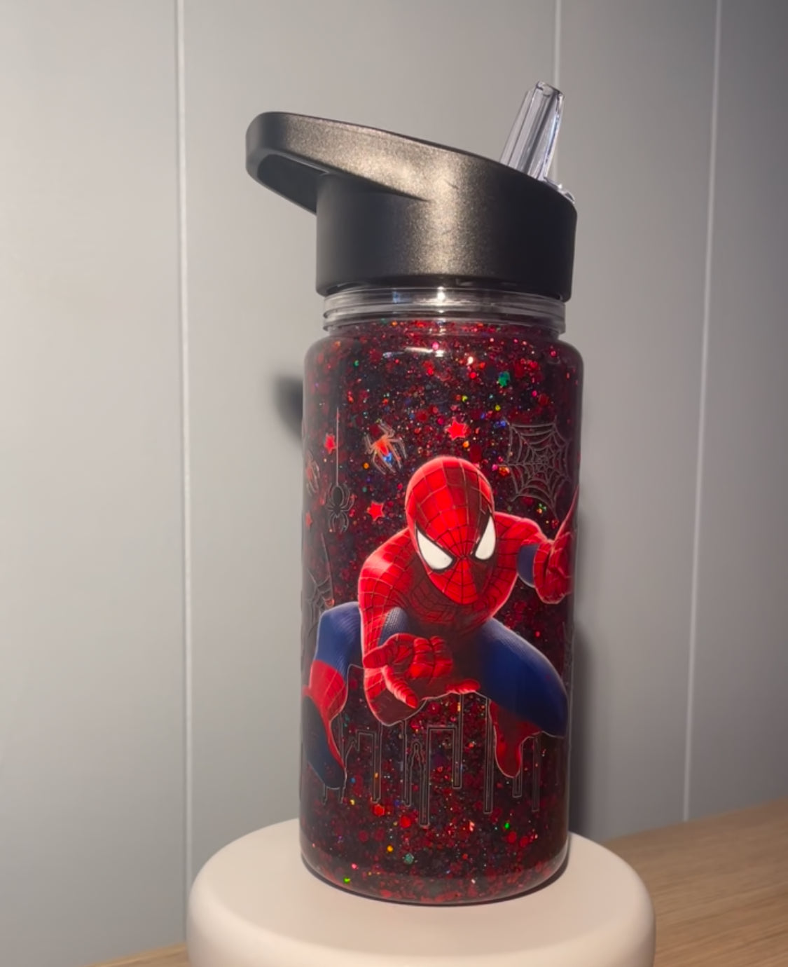 'CUSTOM' 10OZ (300MLS) KIDS WATER BOTTLE SNOW-GLOBE