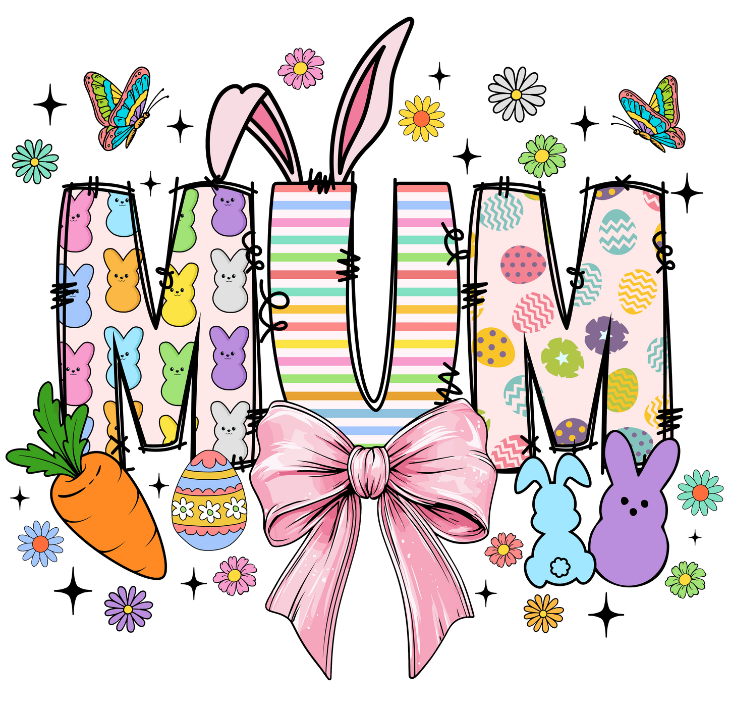 'MUM' MATCHING FAMILY EASTER TEE